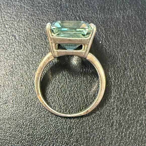 Tiffany & Co. Sparklers Cocktail Ring – Green Quartz, Sterling Silver (size 6) - Picture 4 of 6